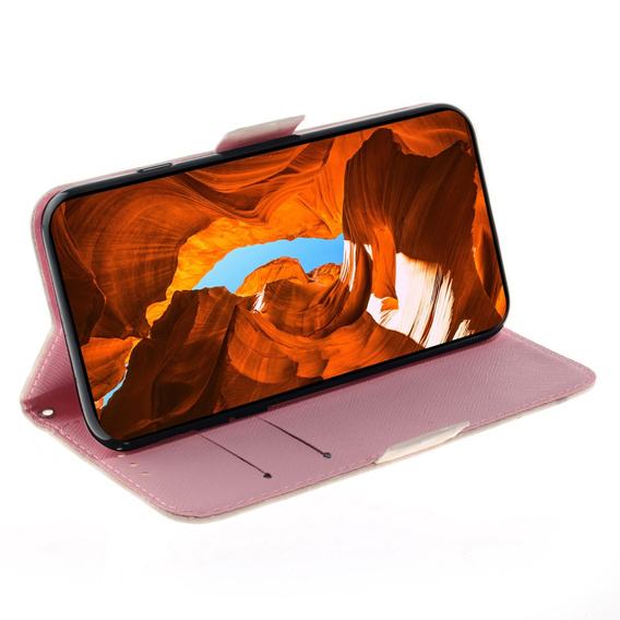 Flip case for Oppo Reno 11F 5G, Wallet, Magnolia Flowers grey