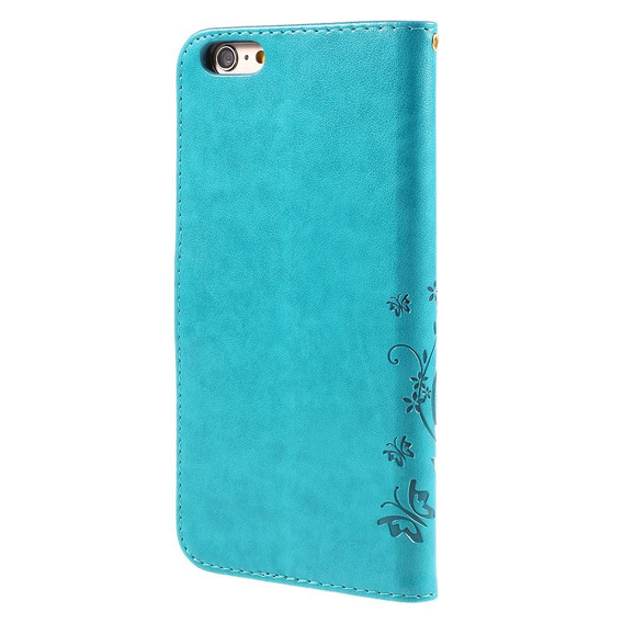Flip case for iPhone 6/6S 4.7, Butterfly, blue