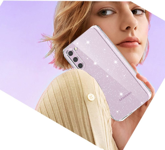 Case for Samsung Galaxy S23, Glittery Powder, transparent