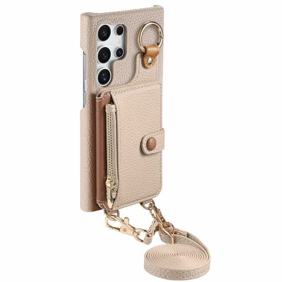 Case for Samsung Galaxy S25 Ultra, GKK Leather, black