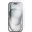 Spigen MagSafe Case for iPhone 15, Ultra Hybrid, transparent / white + 9H Tempered Glass