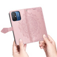 Flip case for Xiaomi Redmi 12C, Mandala, pink rose gold