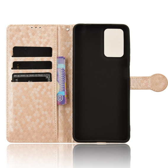 Flip case for Motorola Moto G24 / G24 Power / G04, Wallet Rhombus, pink