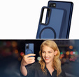 Case for Samsung Galaxy S20 FE, for MagSafe, ERBORD Matt Case, dark blue + Screen Glass