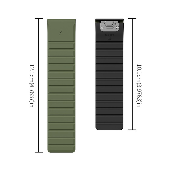 QuickFit Silicone Strap for Garmin Fenix 26mm