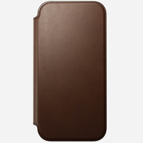 Nomad case for iPhone 17 Pro Max, Modern Leather Folio, brown