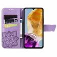 Flip case for Samsung Galaxy M15 5G, Butterfly, purple