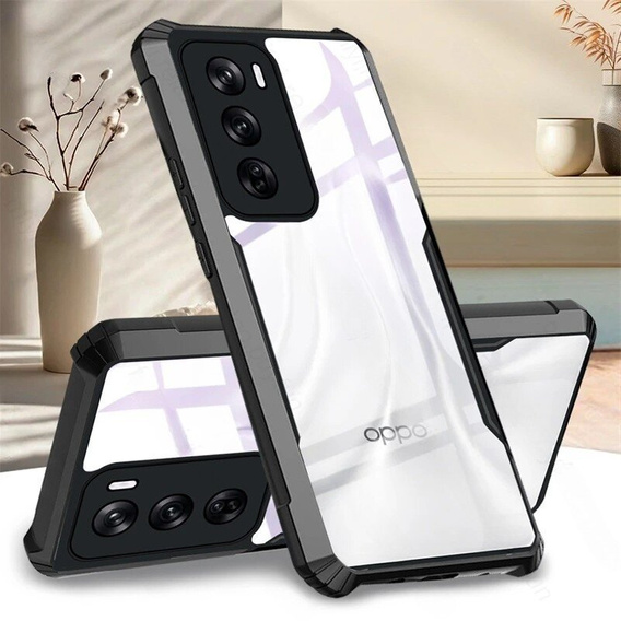 Case for Oppo Reno 12 Pro, AntiDrop Hybrid, black