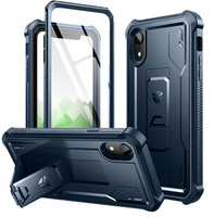 Armored case for iPhone XR, Dexnor Full Body, dark blue