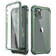 Case for iPhone 11, Dexnor Full Body Rugged, transparent / green
