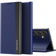 Flip case for Samsung Galaxy A34 5G, Side Magnetic, dark blue
