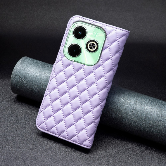 Flip case for Infinix Hot 40i, Wallet, BINFEN COLOR, purple