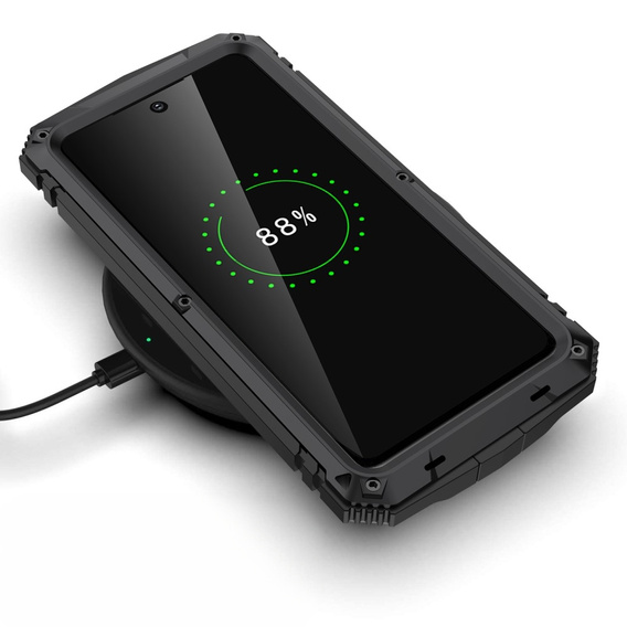 Case for Samsung Galaxy S21 FE, R-JUST, armoured, black
