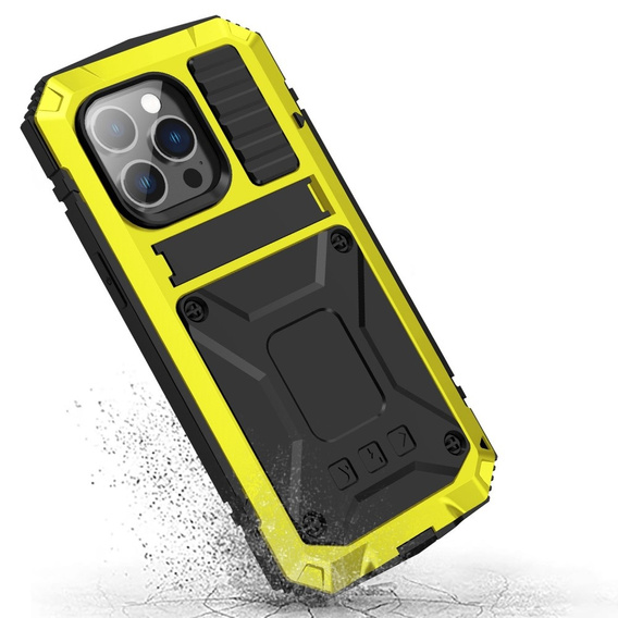 Case for iPhone 14 Pro, R-JUST, armoured, yellow