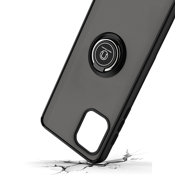 Case for Motorola Edge 20 Lite, Frosted Ring, blue