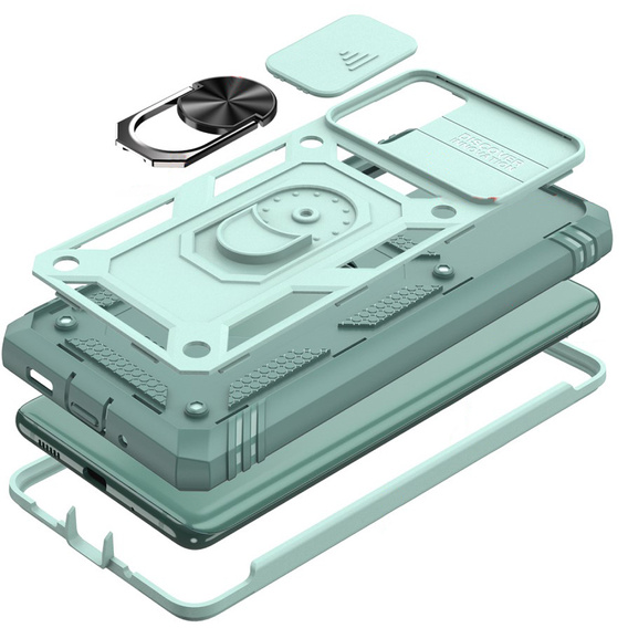 Case for Samsung Galaxy S20 FE, CamShield Slide, green