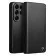 Qialino leather flip case for Samsung Galaxy S26 Ultra, black