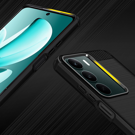 Case for Realme C71, Carbon, black