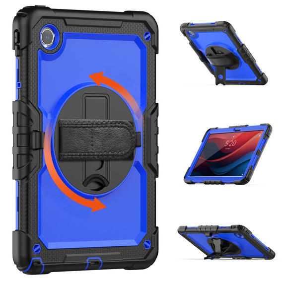 Armored Case for Lenovo Tab M11, protective 360 with stylus slot, dark blue