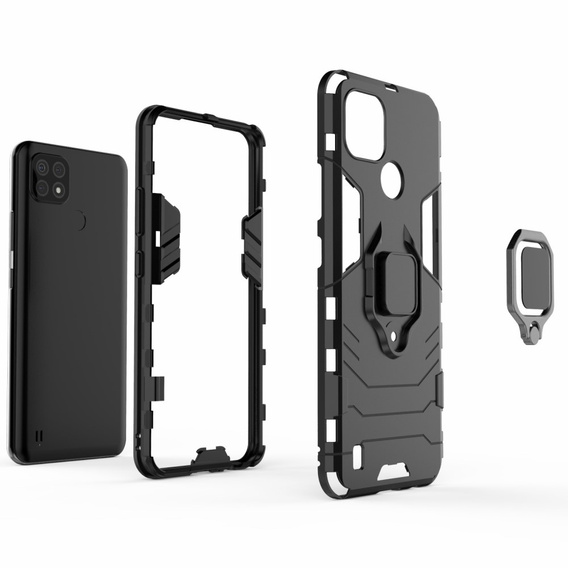 Case for Realme C21, Kickstand Ring, blue