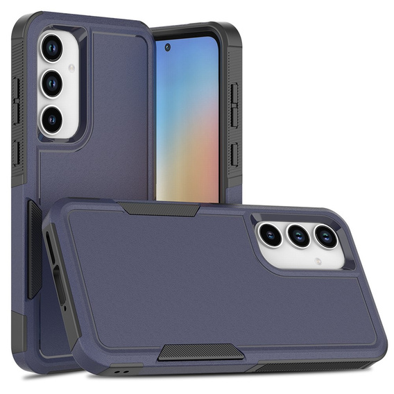Armored Case for Samsung Galaxy A55 5G, Dual Shockproof, dark blue