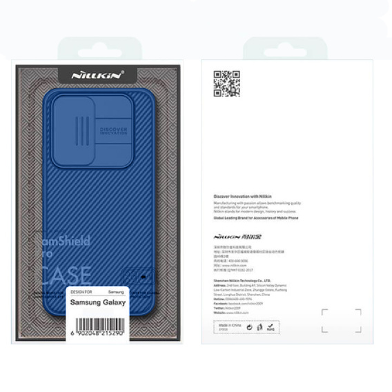 Case for Samsung Galaxy A54 5G, Armored Nillkin, CamShield Pro, blue