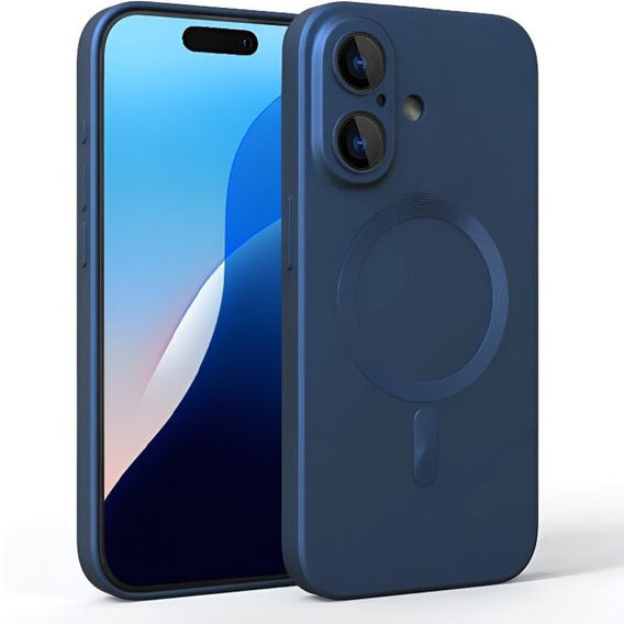 Case for iPhone 16 Plus, ColorMag, for MagSafe, dark blue