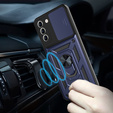 Case for Samsung Galaxy S21 FE, CamShield Slide, dark blue