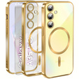 Case for Samsung Galaxy A35 5G, Electro MagSafe, gold + Screen Glass