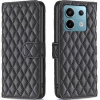 Flip case for Xiaomi Redmi Note 13 Pro 5G, Wallet, BINFEN COLOR, black