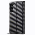 Flap case for Samsung Galaxy S24, Carbon LC.IMEEKE, black