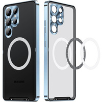 Camera Protection Case for Samsung Galaxy S23 Ultra, CamShield MagSafe, transparent / blue