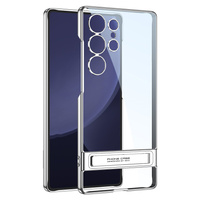 Case for Samsung Galaxy S25 Ultra, GKK Kickstand Hard Case, silver