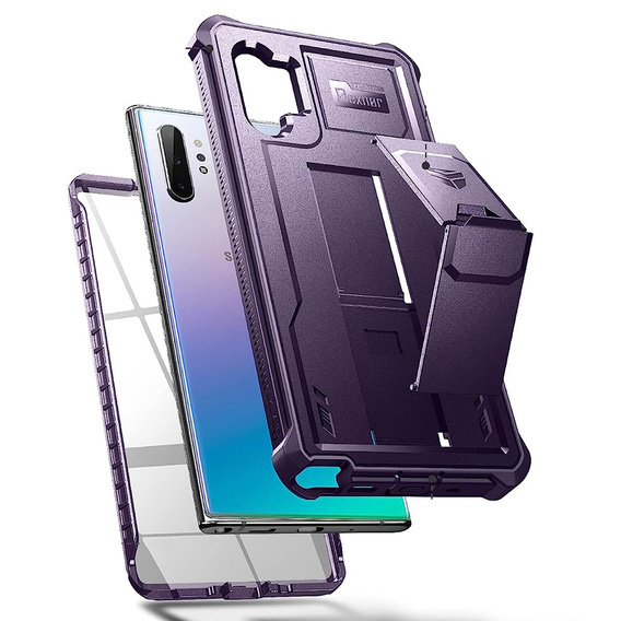 Armored case for Samsung Galaxy Note 10 Plus, Dexnor Full Body, purple