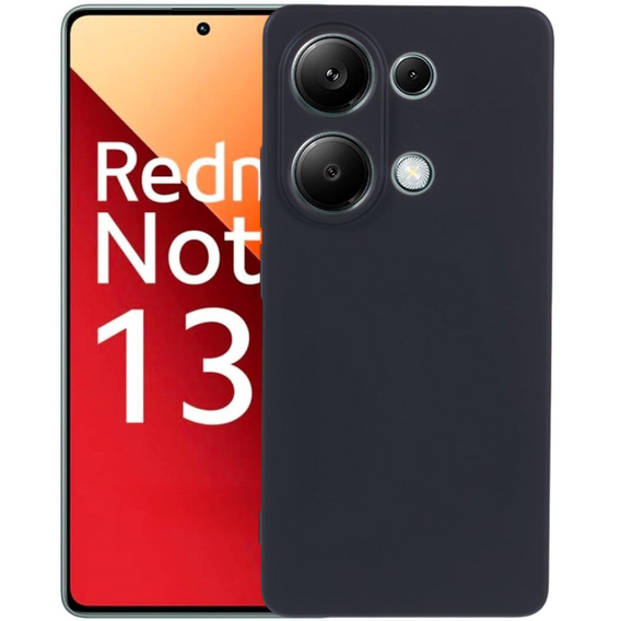 Case for Xiaomi Redmi Note 13 Pro 4G / Xiaomi Redmi Note 14S / Xiaomi Poco M6 Pro 4G, Silicone Lite, black