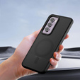 Case for Oppo Reno 12 Pro, for MagSafe, ERBORD Matt Case, black