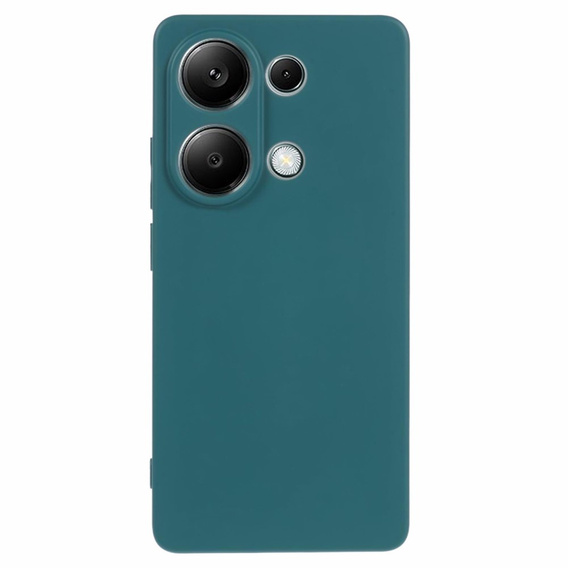 Case for Xiaomi Redmi Note 13 Pro 4G / Xiaomi Redmi Note 14S / Xiaomi Poco M6 Pro 4G, Silicone Lite, dark green