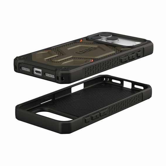 Urban Armor Gear case for iPhone 17 Pro Max, Monarch Pro Kevlar MagSafe, Kevlar Element Green