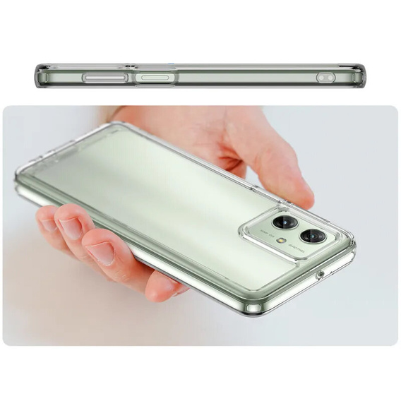 Case for Motorola Moto G54 5G, Fusion Hybrid, transparent