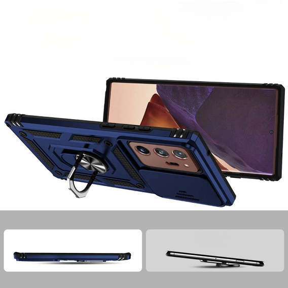 Case for Samsung Galaxy Note 20 Ultra, CamShield Slide, blue