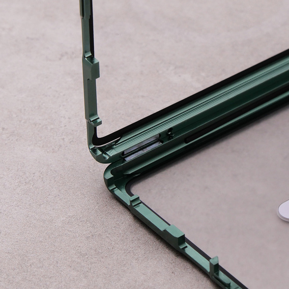 Magnetic Dual Glass MagSafe case for Samsung Galaxy S23 Ultra, green