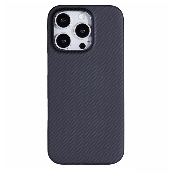 Case for iPhone 16 Pro Max, Aramid Fiber Cover, black