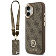 GUESS 4G Strass Logo MagSafe Case with Strap for iPhone 17