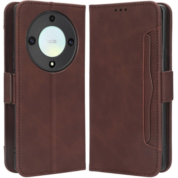 Flip case for Honor Magic 5 Lite 5G, Card Slot, brown