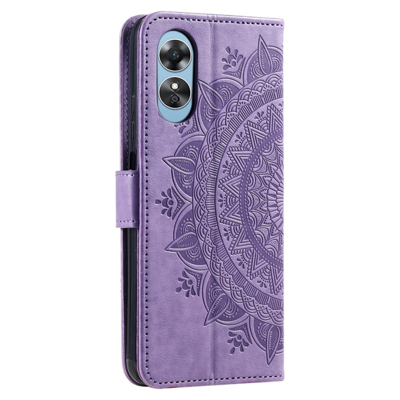 Flip case for Oppo A17, Mandala, purple
