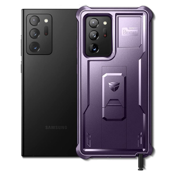 Armored case for Samsung Galaxy Note 20 Ultra, Dexnor Full Body, purple