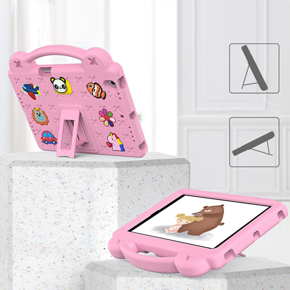 Children's case for Lenovo Tab M10 X505F X605F / Tab P10-X705F/L / Huawei T5 10.1, Cute Patterns, with stand, pink