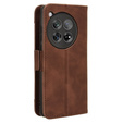 Flip case for OnePlus 12 5G, Card Slot, brown