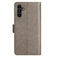 Flip case for Samsung Galaxy S23 FE, Butterfly, grey