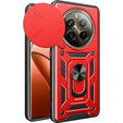 Case for Realme 12 Pro 5G / 12 Pro+ 5G, CamShield Slide, red